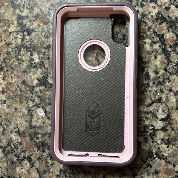 2 Tone Purple Otterbox for iPhone X or Xs - Picture 3 of 15